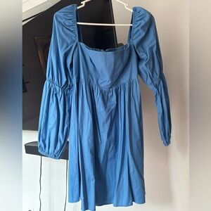 Reformation Sky Blue Smocked Dress